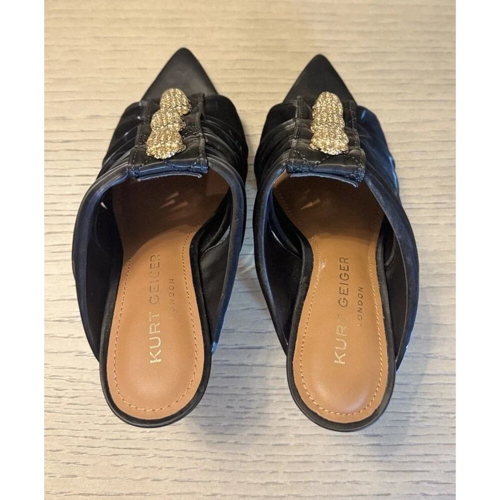 KURT GEIGER Kensington Soft Bow Mule Heel. Sizes 5.5,6,6.5,7